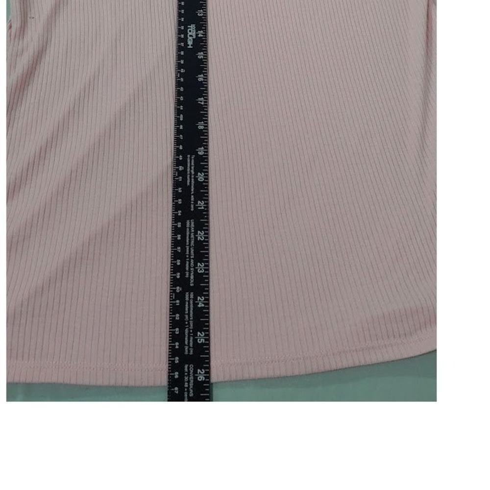 Crown & Ivy Pink Ribbed Long Sleeve Size XXL Crew Neck Pullover Shirt Top NWT - Picture 12 of 12